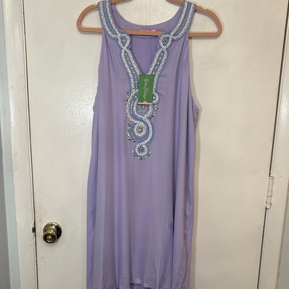 Lilly Pulitzer Lavender Sleeveless Mini Dress - Picture 2 of 12